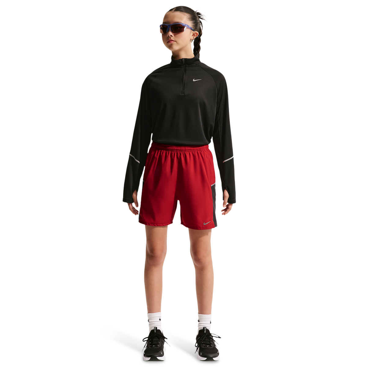 Nike Junior Miler Shorts - Red