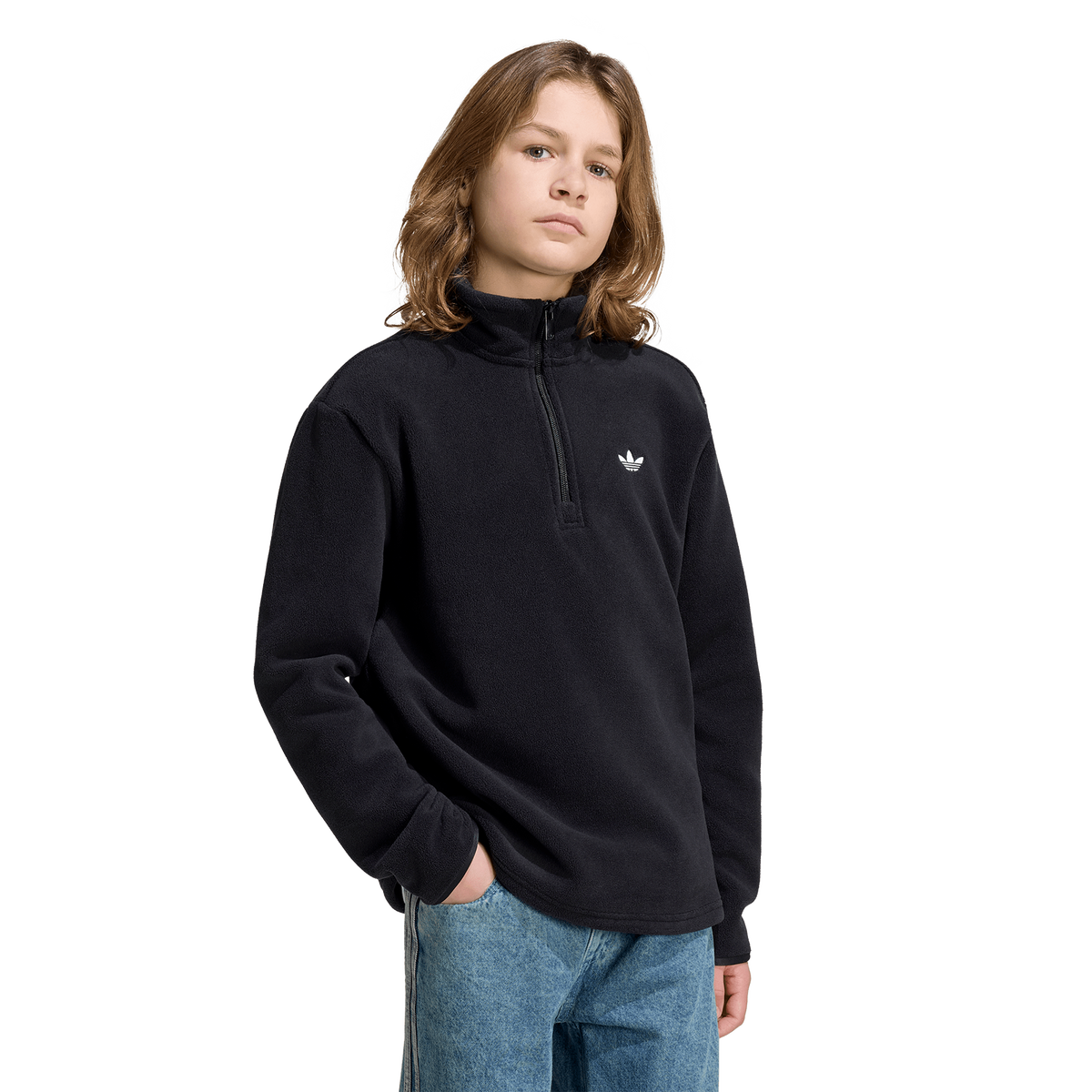 adidas Junior Wntr Twl Trry Jacket - Black