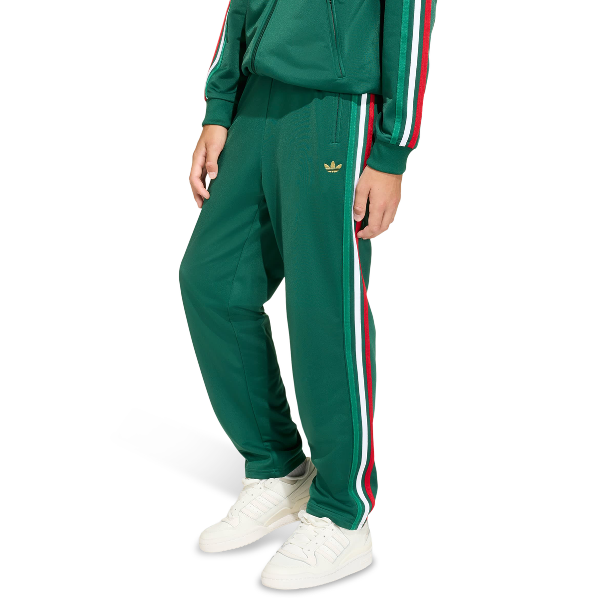 adidas Junior Firebird Joggers - Green