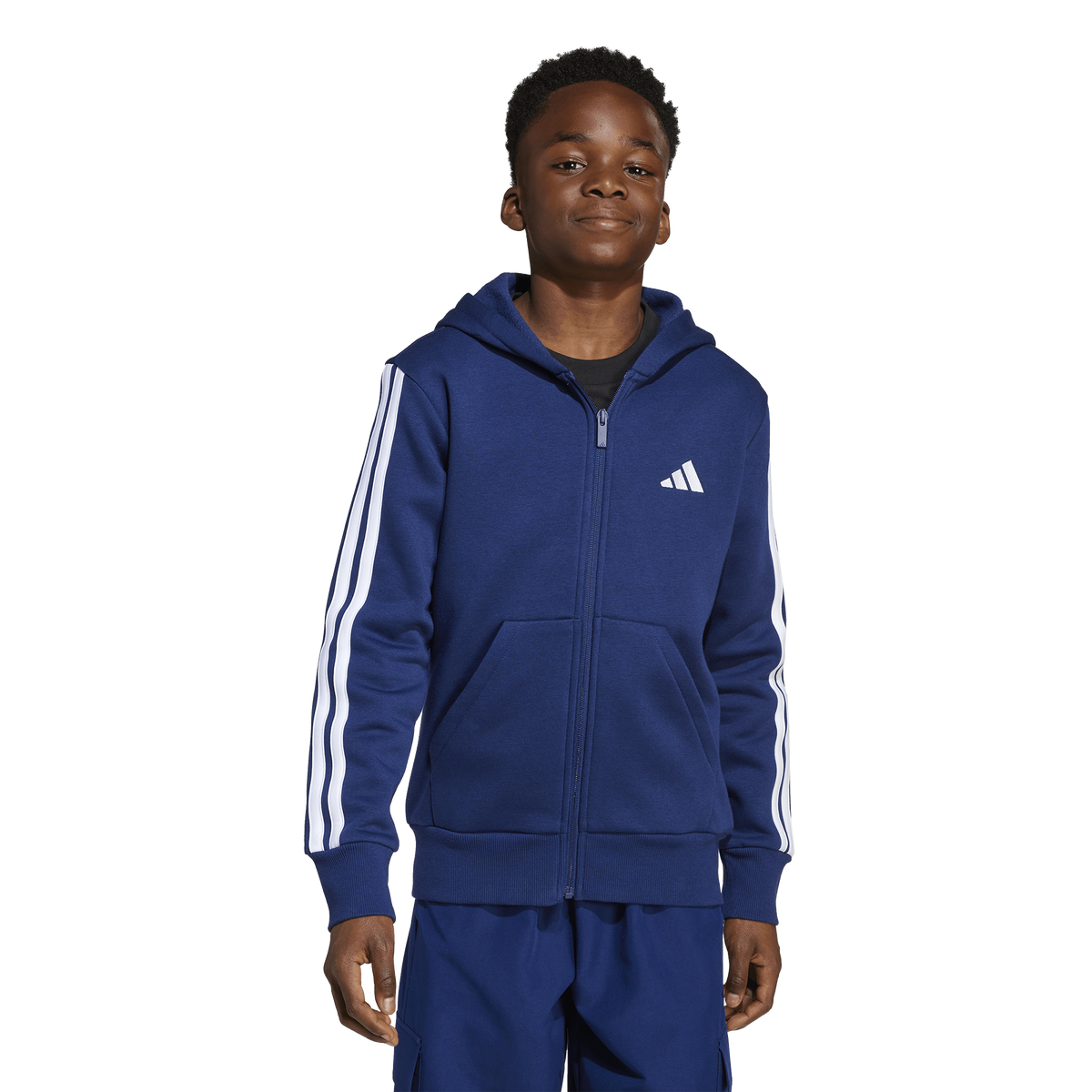 adidas Junior Essentials Full-zip Hoodie - Blue
