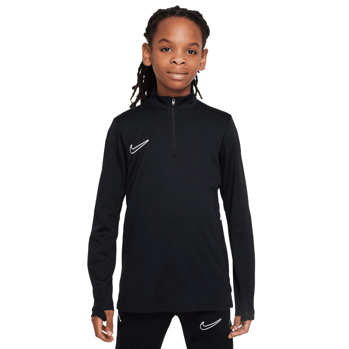 Nike Junior Academy Quarter Zip Top - Black White