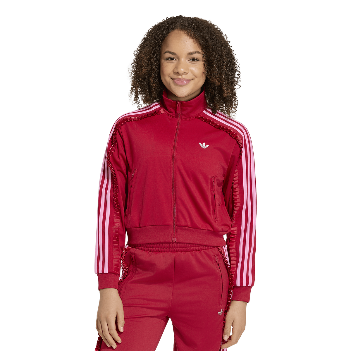 adidas Junior Firebird Jacket - Red (KR1367)