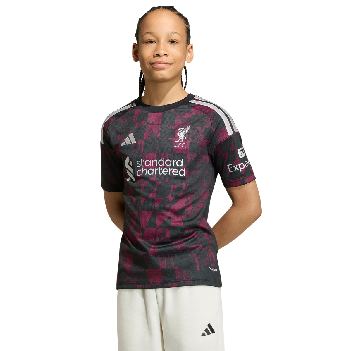 adidas Junior Liverpool FC 26/27 Third Jersey - Black