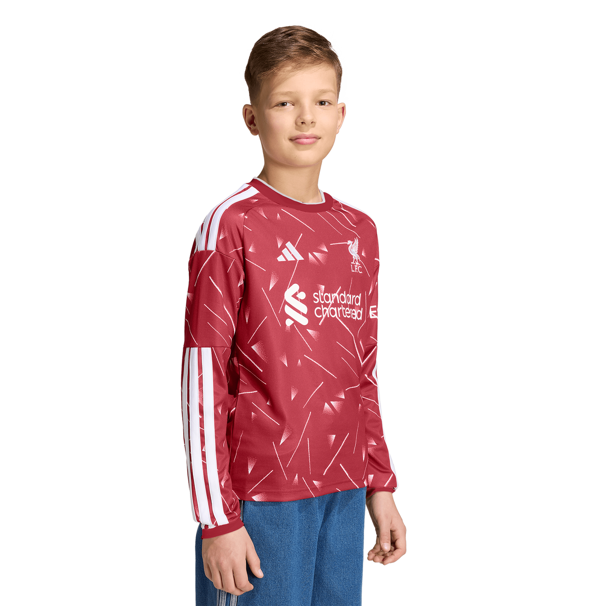 adidas Junior Liverpool FC 26/27 Home Jersey Longsleeve T-Shirt - Red