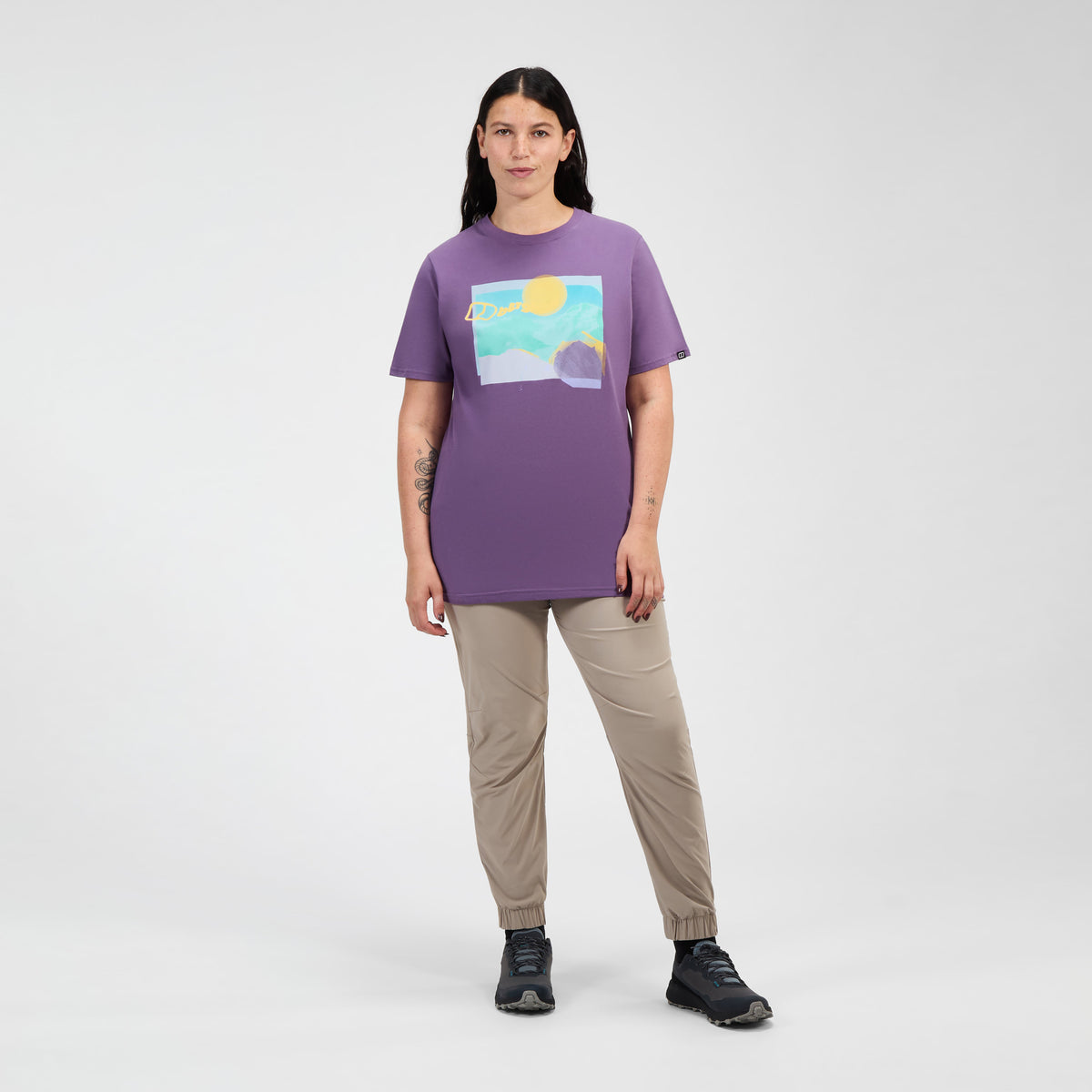 Berghaus Hill Hazed Short Sleeve Women's T-Shirt - Purple