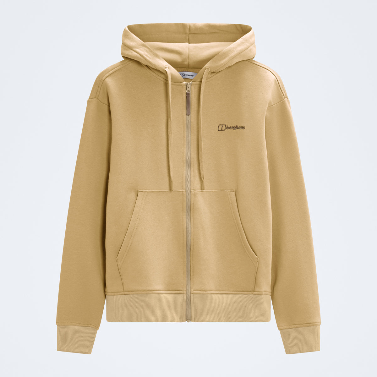 Berghaus Essential Logo Full Zip Women's Hoodie - Light Brown