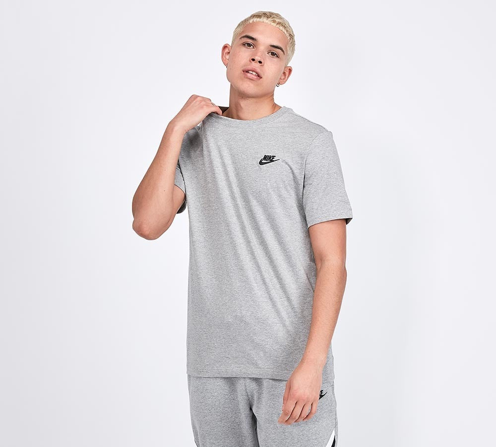 Nike Men's Club T-Shirt - Dark Grey Heather