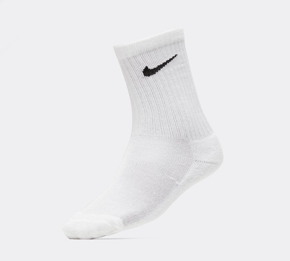 Nike Junior 3 Pack Basic Crew Sock - White