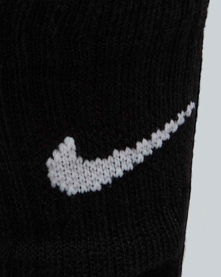 Nike Junior 3 Pack Basic Crew Sock - White Black Dark Grey Heather