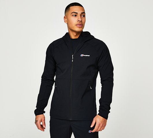 BERGHAUS THERAN FULL ZIP JACKET - BLACK