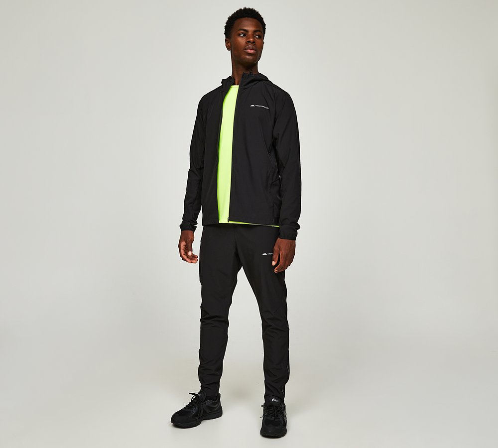 Monterrain Men's Form Woven Running Jacket - Black