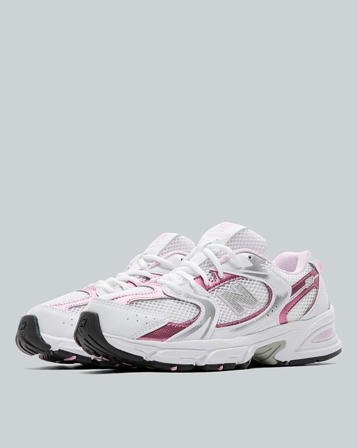 New Balance Junior 530 Trainers - White Pink Metallic