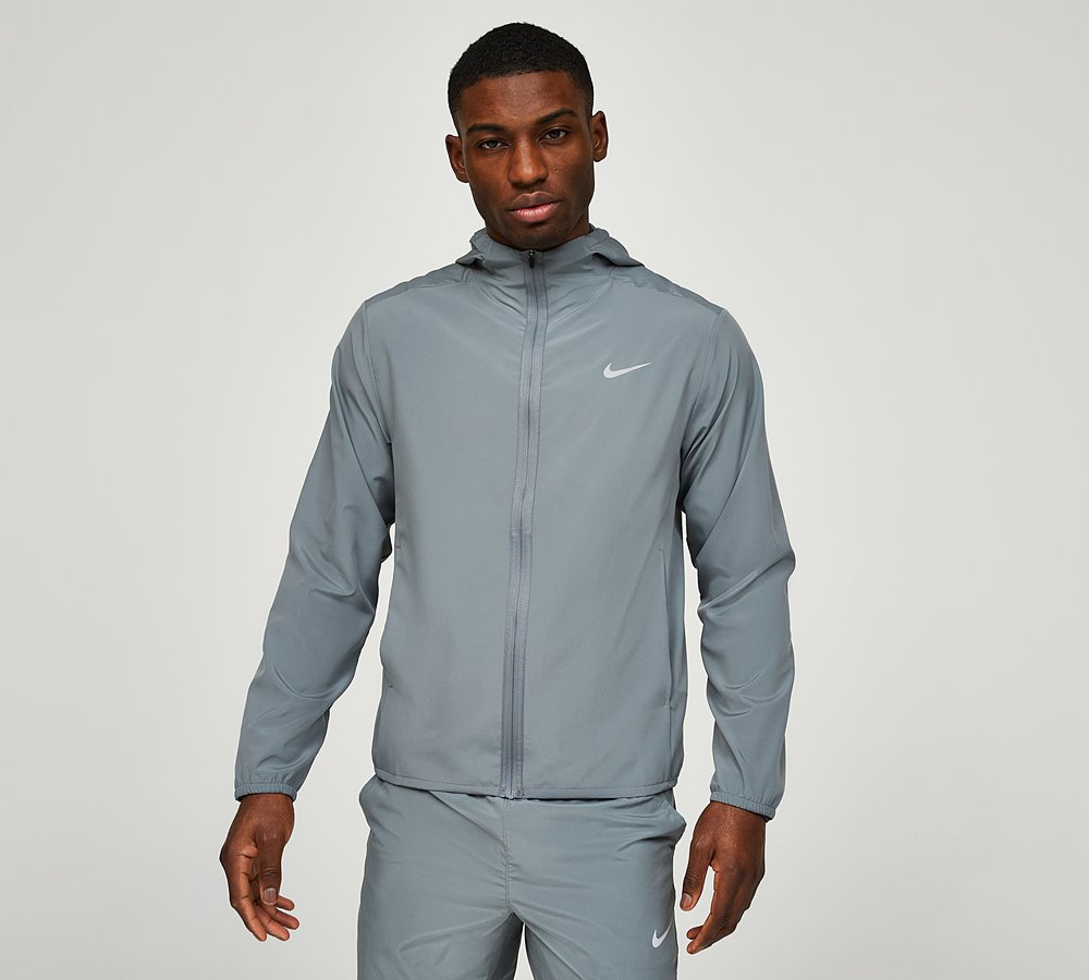 Nike Men's Dri-FIT Form Hoodie - Smoke Grey/Reflective Silver