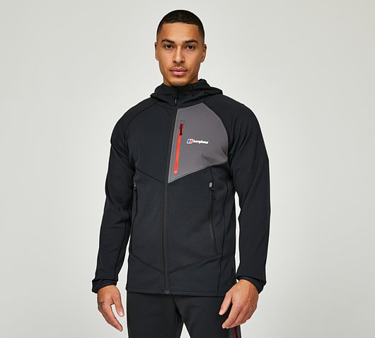 BERGHAUS PAVEY HOODIE - BLACK/GREY