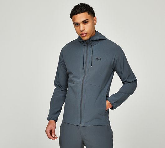 UNDER ARMOUR STRETCH WOVEN JACKET - GREY
