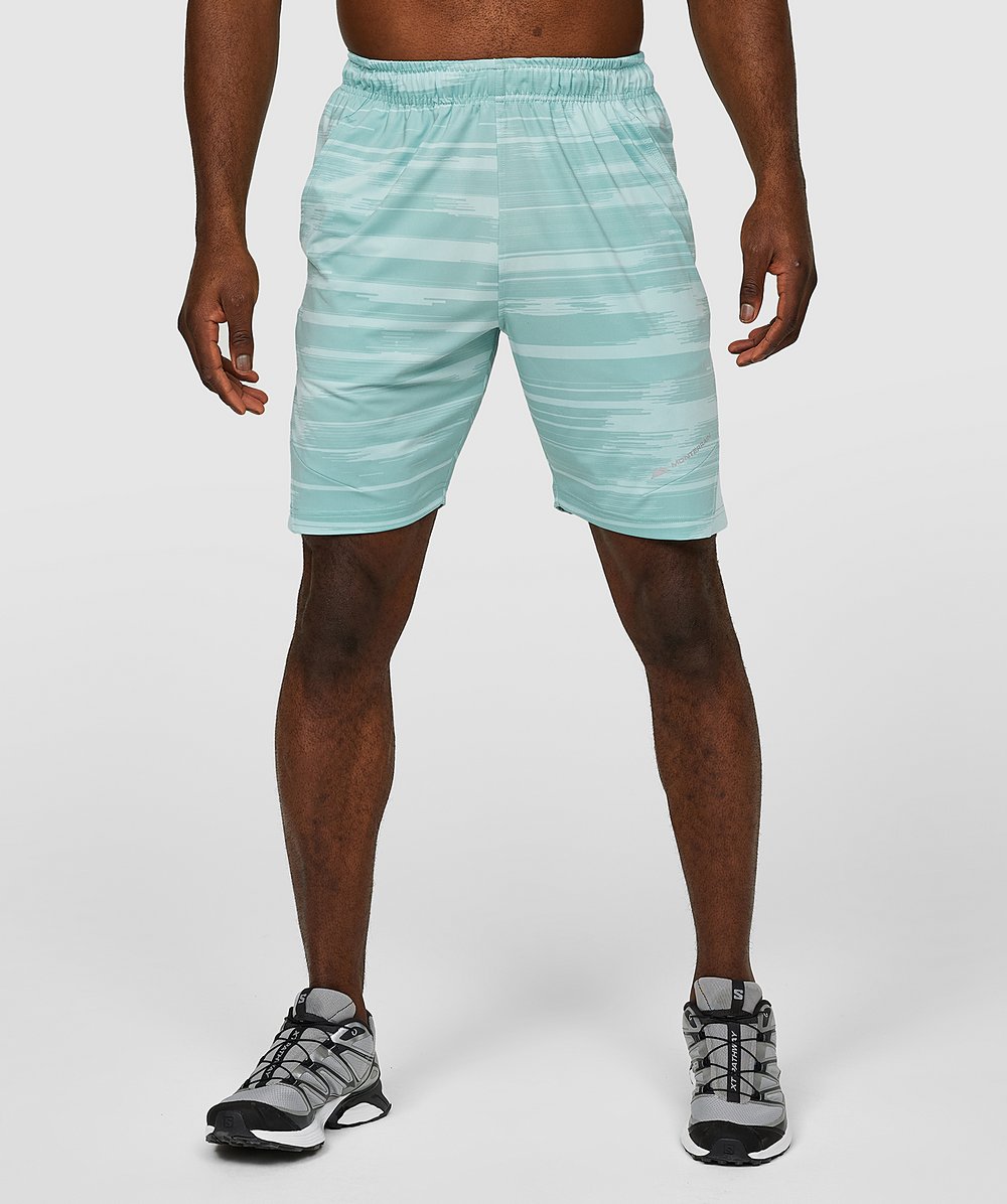  MONTERRAIN BREEZE AOP SHORTS - PASTEL TURQUOISE