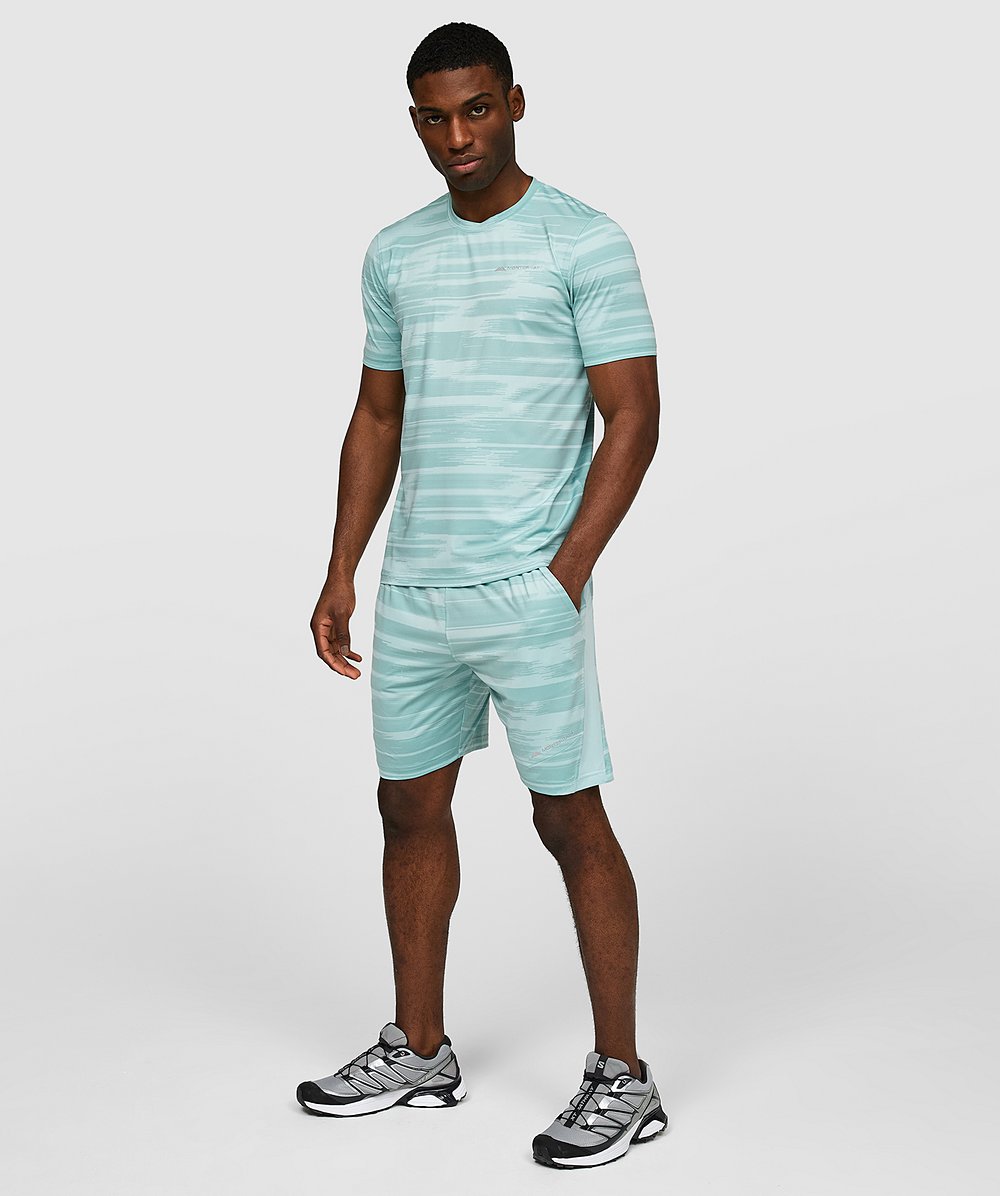 MONTERRAIN BREEZE AOP SET - PASTEL TURQUOISE