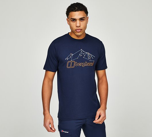 BERGHAUS EVEREST T SHIRT - DUSK/TANGY ORANGE