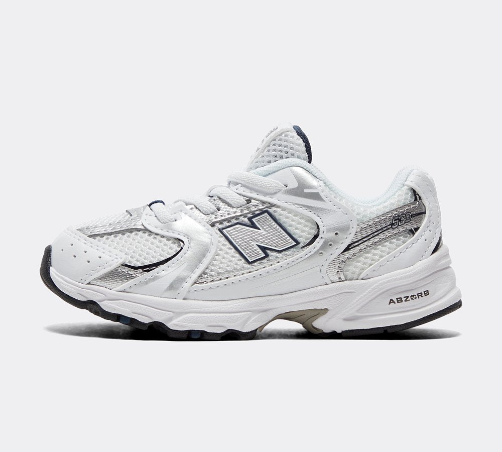 New Balance Baby 530 Trainers - White Navy Silver