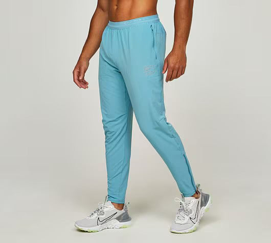 NIKE AIR RUN SWOOSH TROUSERS - DENIM TURQUOISE