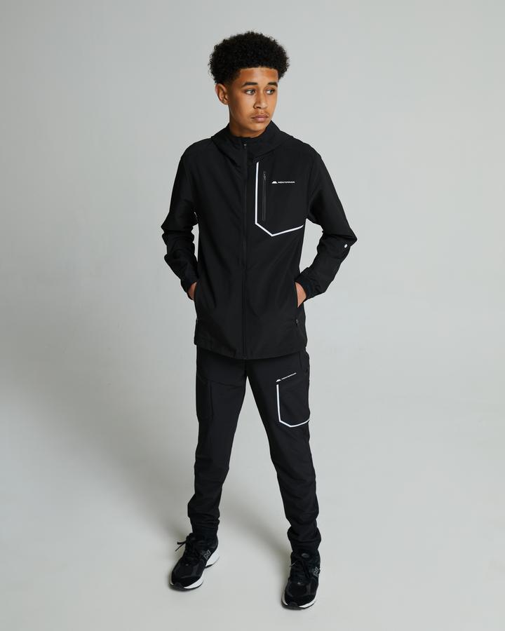 Monterrain Junior Ramble 3.0 Woven Running Jacket - Black