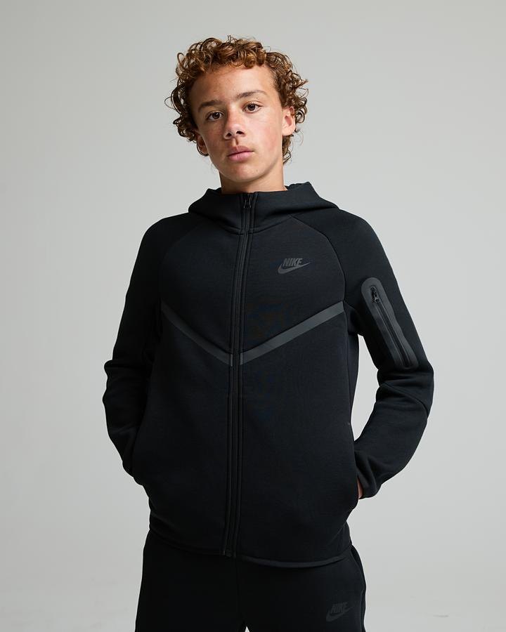 Nike Junior Tech Fleece Full Zip Hoodie - Black