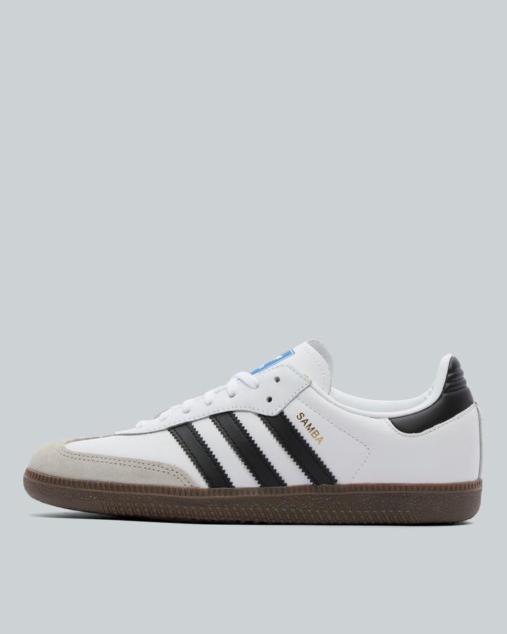 adidas Junior Samba OG Trainers - Footwear White Core Black Gum 5