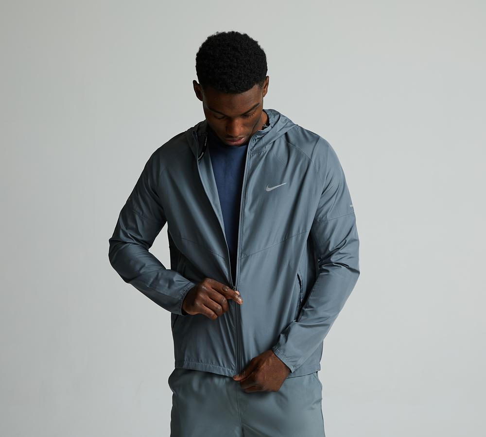 Nike Men's Repel Miler Windbreaker Jacket - Smoke Grey