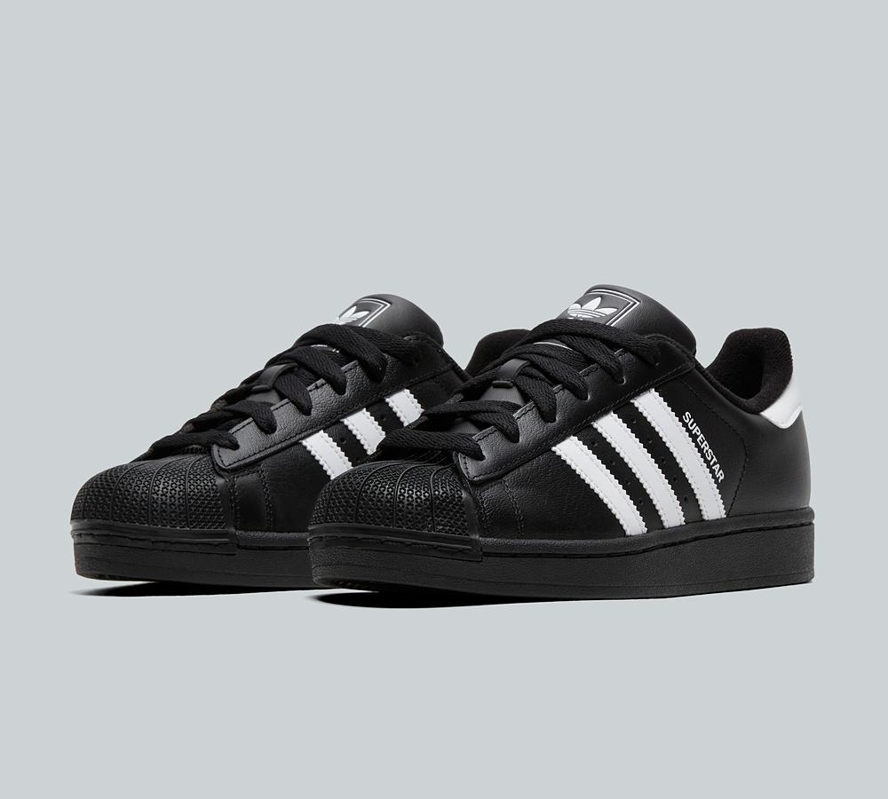 adidas Junior Superstar II Trainers - Black White Black