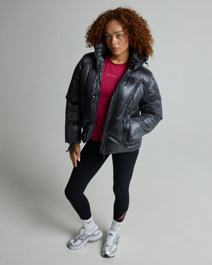 Monterrain Women's Sphere Ruched Puffer Jacket - Asphalt