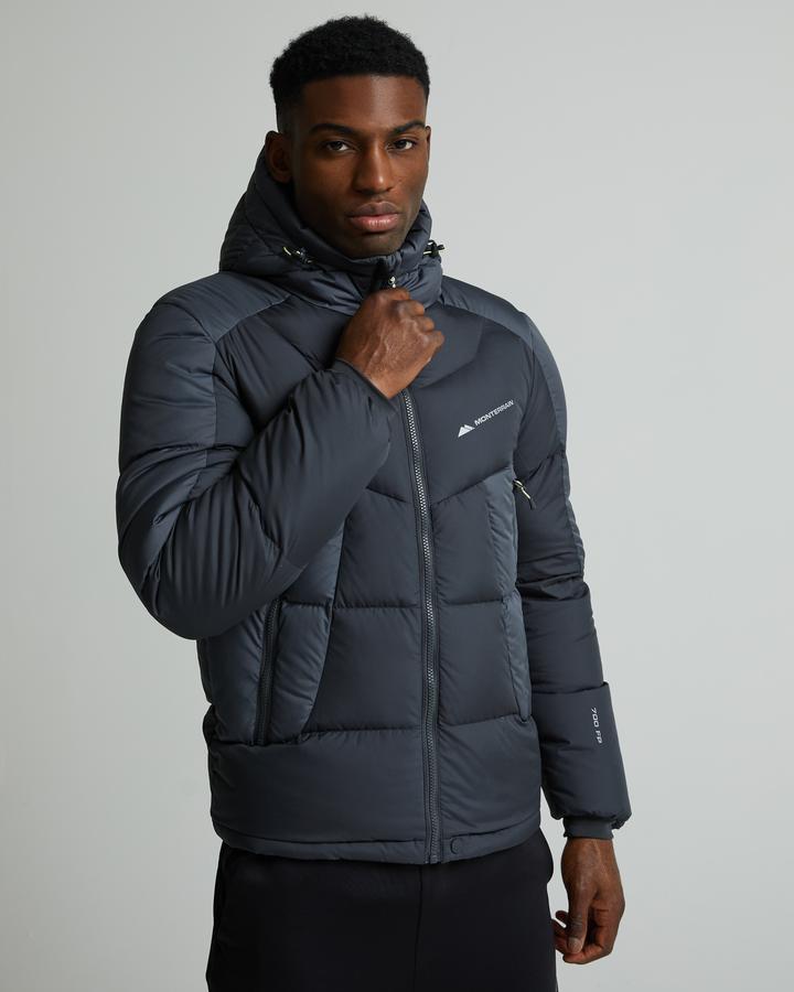 Monterrain Men's Explorer Down Insulated Puffer Jacket - Asphalt/Iron Gate/Shadow Lime