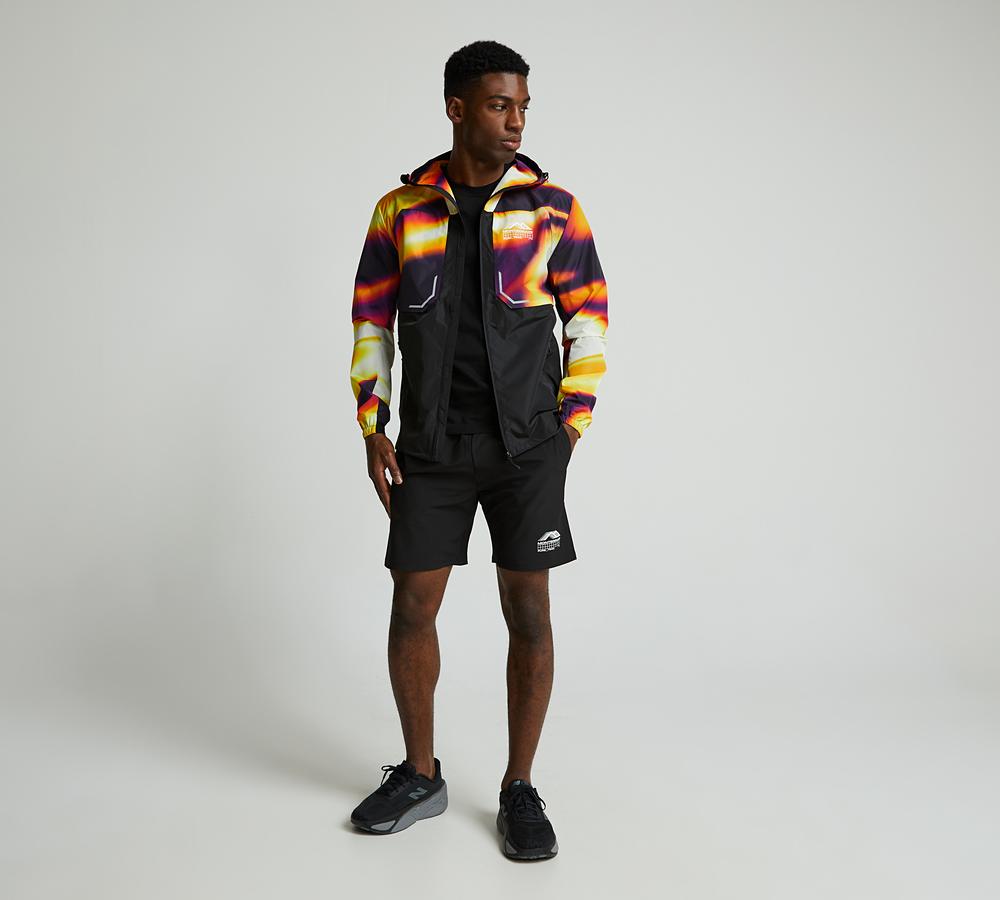 Monterrain Men's Eclipse Woven Short - Black/Yellow/Purple/Multi