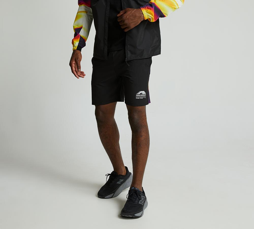 Monterrain Men's Eclipse Woven Short - Black/Yellow/Purple/Multi