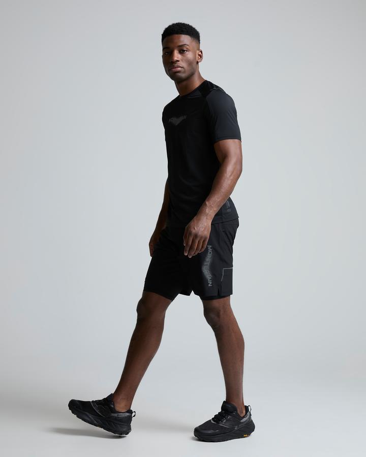 Monterrain Men's Interval 2.0 2-in-1 Running Short - Black