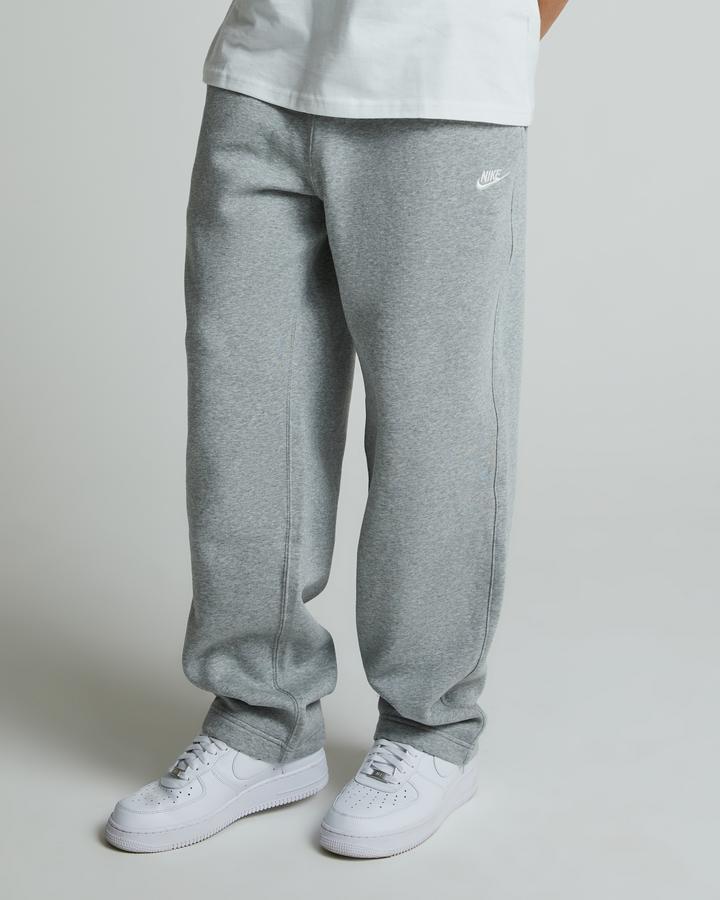 Nike Men's Club Fleece Open Hem Jogger - Dark Grey Heather