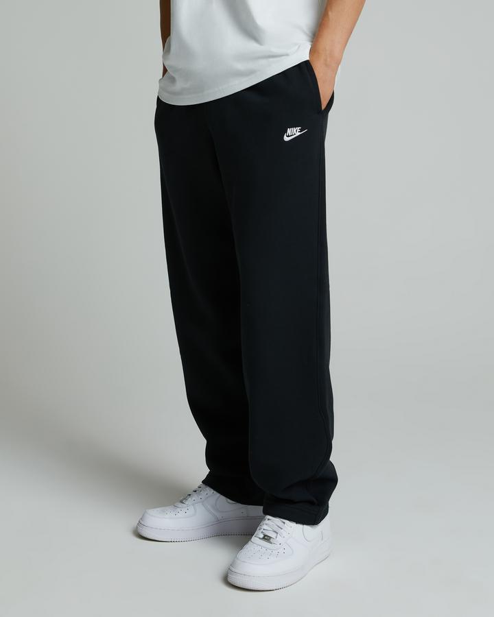 Nike Men's Club Fleece Open Hem Jogger - Black
