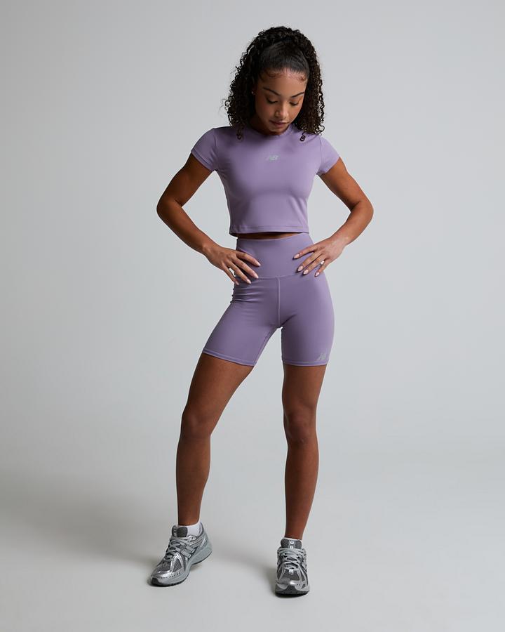 New Balance Women's Harmony High Rise 6 Inch Short - Candied Violet