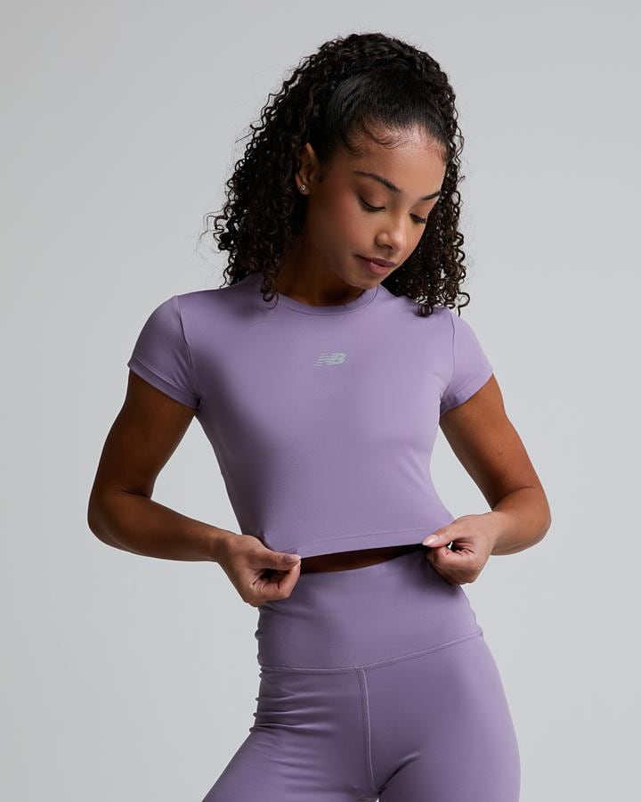 New Balance Women's Harmony Fitted T-Shirt - Candied Violet