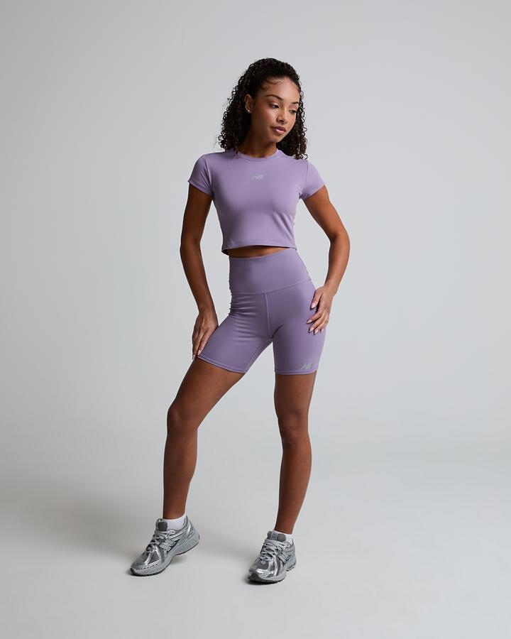 New Balance Women's Harmony Fitted T-Shirt - Candied Violet