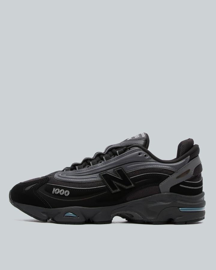 New Balance Men's 1000 Trainer - Black/Castlerock/Teal
