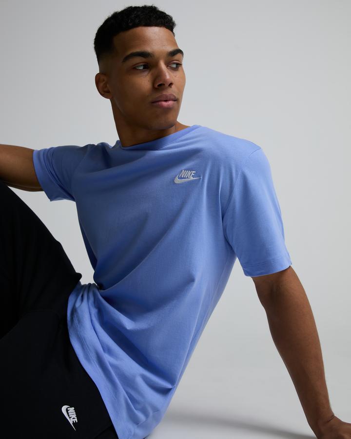 Nike Men's Club T-Shirt - Royal Pulse/White
