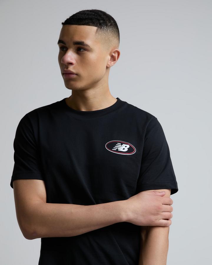 New Balance Men's Oval T-Shirt - Black