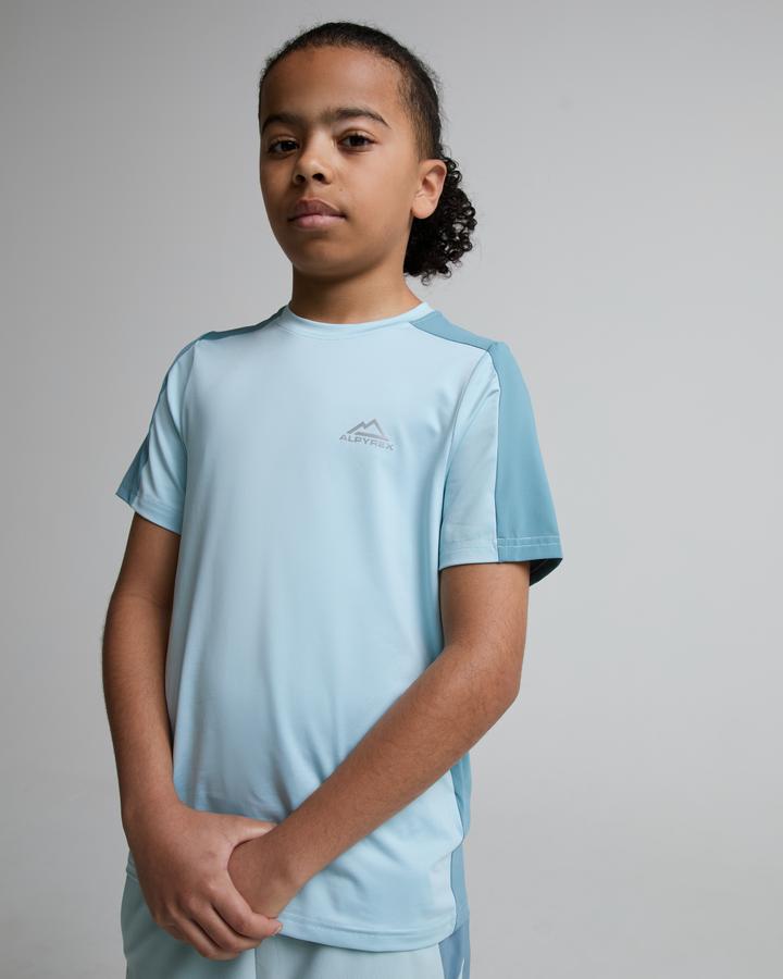 Alpyrex Junior Ontera Poly T-Shirt - Ash Tide Frostlight Blue