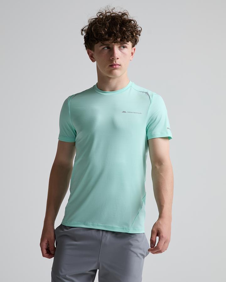 Monterrain Junior Bolt 2.0 Space Dye T-Shirt - Stream Green