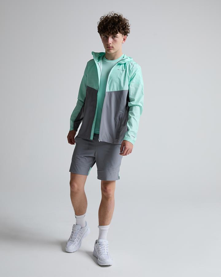 Monterrain Junior Bolt 2.0 Space Dye Windbreaker - Midnight Echo Steam Green