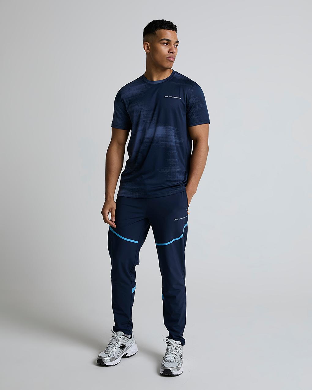 Monterrain Men's Stability Jacquard T-Shirt - Velvet Dusk