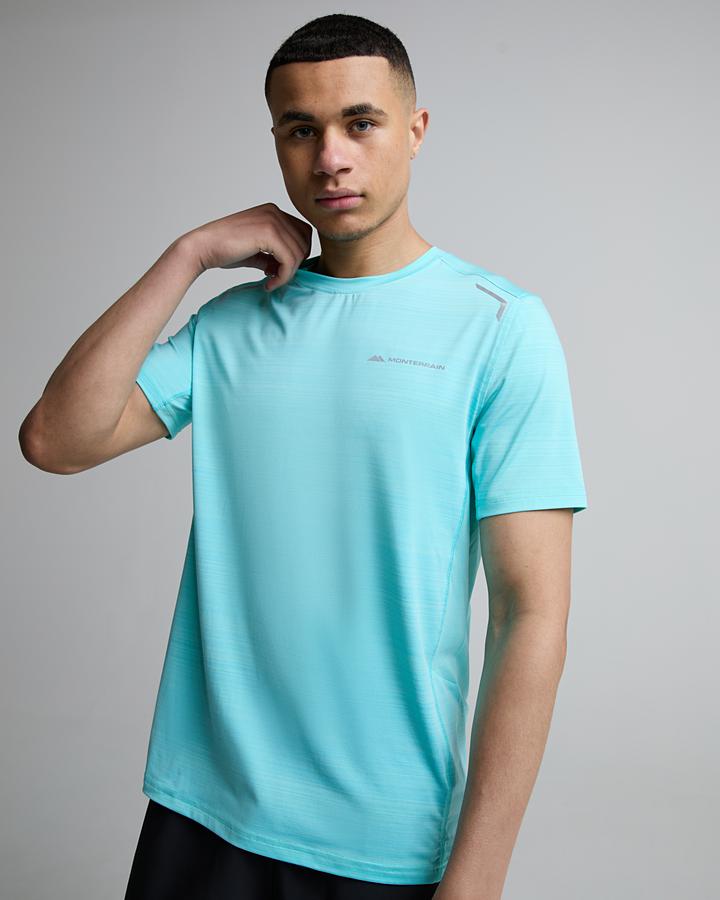 Monterrain Men's Lyder 3.0 Space Dye T-Shirt - Blue