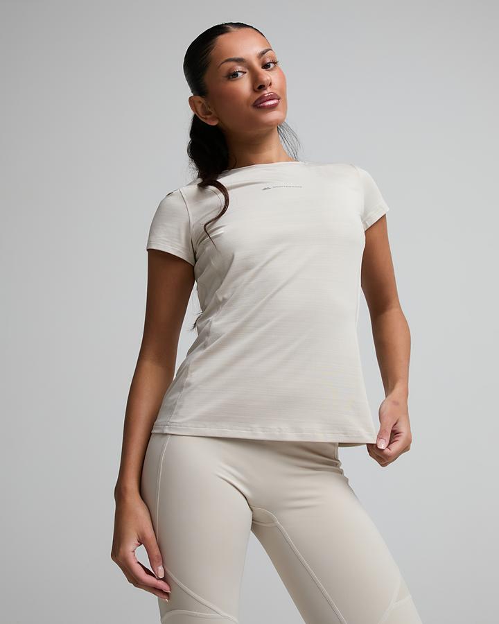 Monterrain Women's Lyder 2.0 Sports T-Shirt - Beige