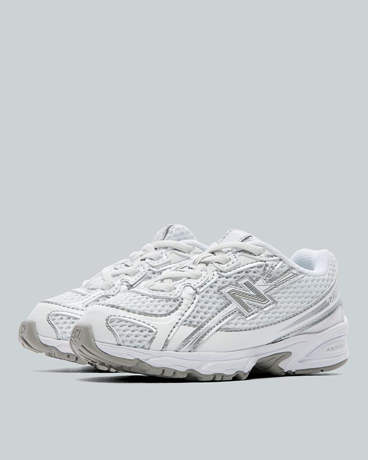 New Balance Baby 740 Trainers - White Silver Metallic