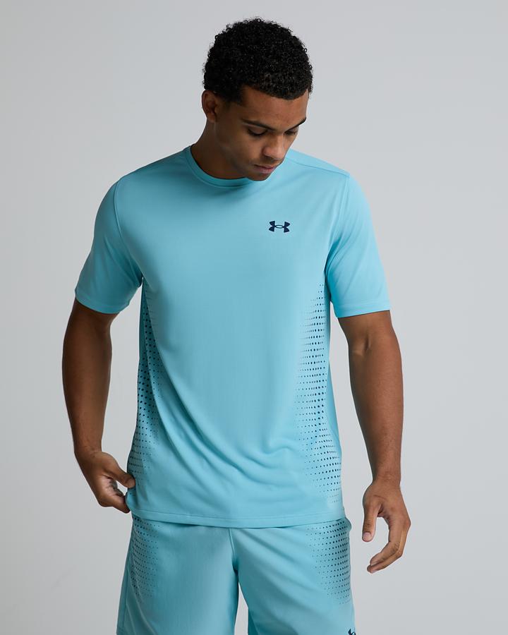 Under Armour Men's UA Tech Play Short Sleeve T-Shirt - Blue Haze/Academy